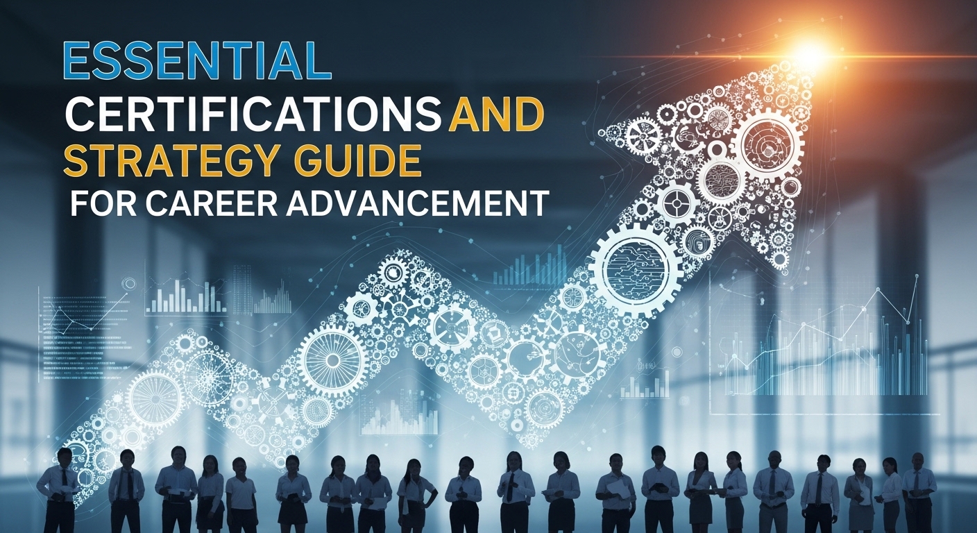 Career advancement strategy guide with essential certifications