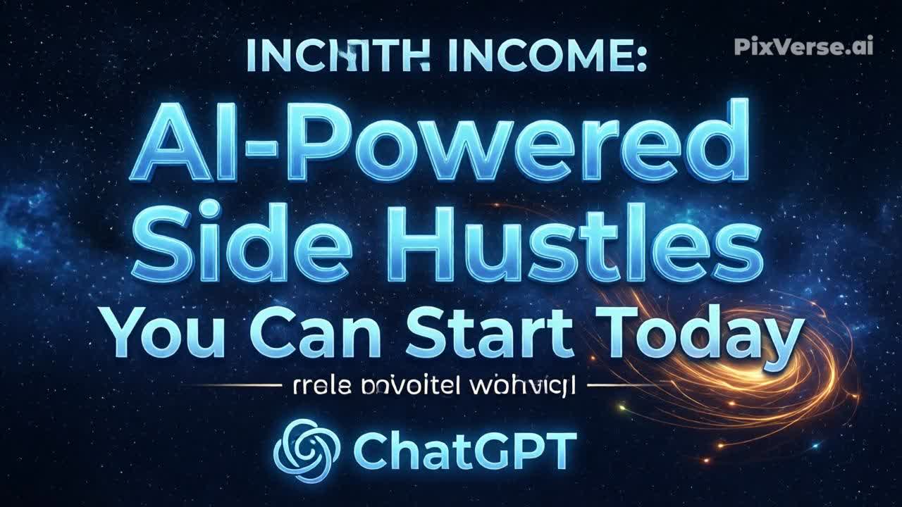 Unlocking Income: AI-Powered Side Hustles You Can Start Today with ChatGPT